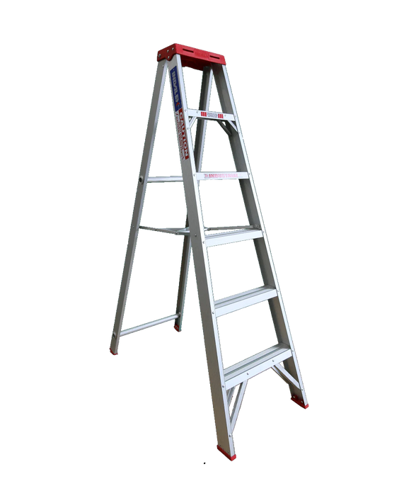 INDALEX Tradesman Aluminium Single Sided Step Ladder 6FT 1.8M