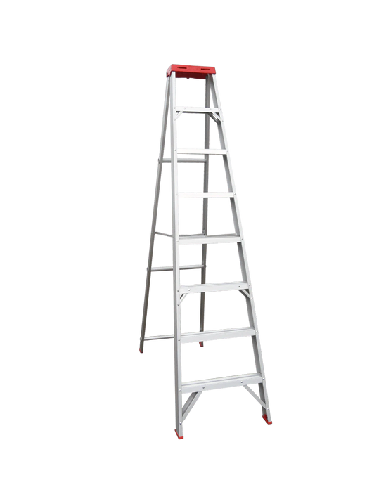 INDALEX Tradesman Aluminium Single Sided Step Ladder 8FT 2.4M