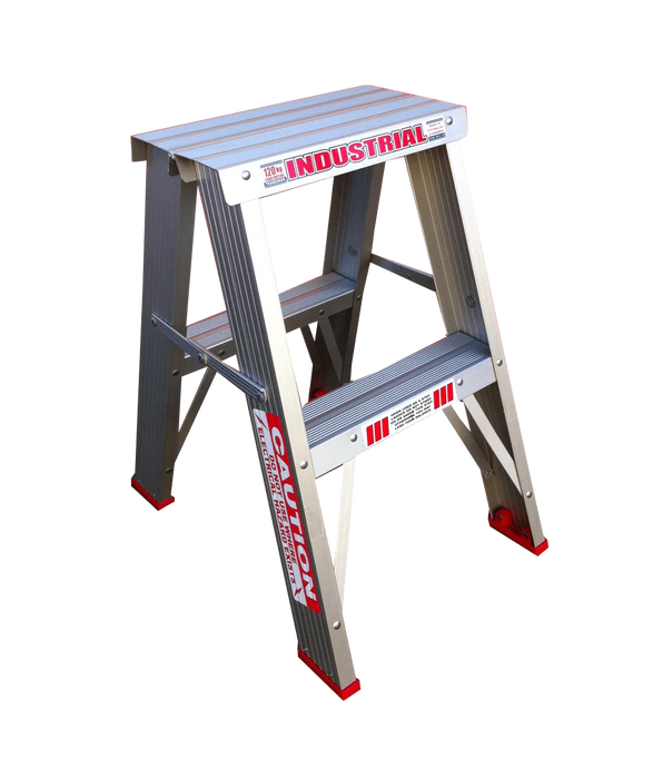 INDALEX Tradesman Aluminium Double Sided Step Ladder 2FT 0.6M