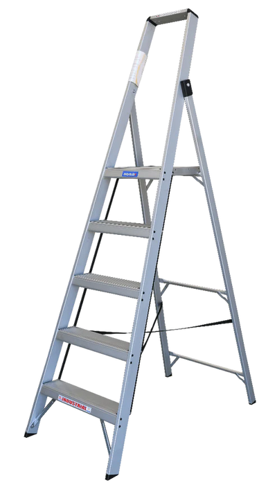 INDALEX Tradesman Aluminium Slimline Platform Ladder 8/5 5FT