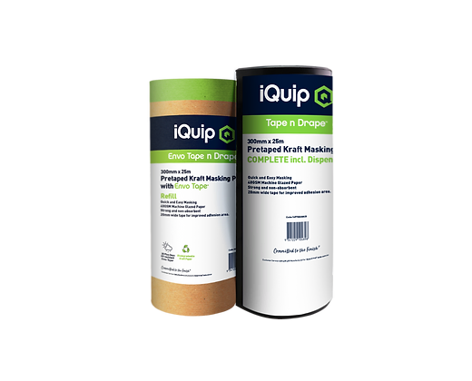 iQuip Pretaped Kraft Masking Paper Dispenser