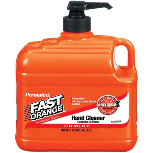 Permatex 25217 Fast Orange Pumice Hand Cleaner pump 1.8l
