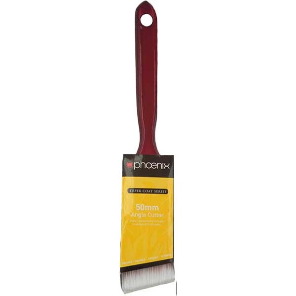 Phoenix Plastic Handle Super Coat Angle Cutter 50mm Paint Brush