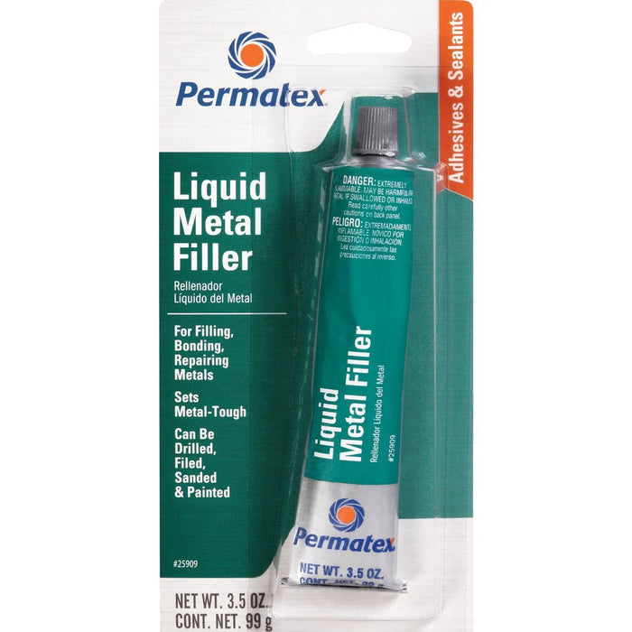 Permatex 25909 Liquid Metal Filler Carded 99g