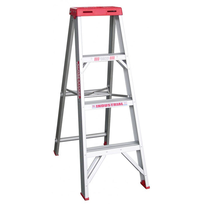 INDALEX Tradesman Aluminium Single Sided Step Ladder 4FT 1.2M