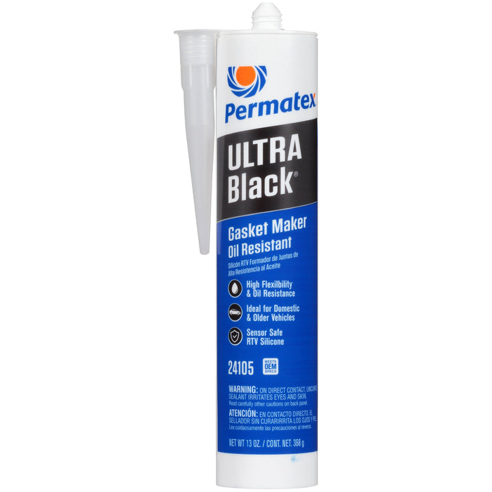 Permatex 24105 Ultra Black Max Oil Res Gasket Maker Cart 300ml