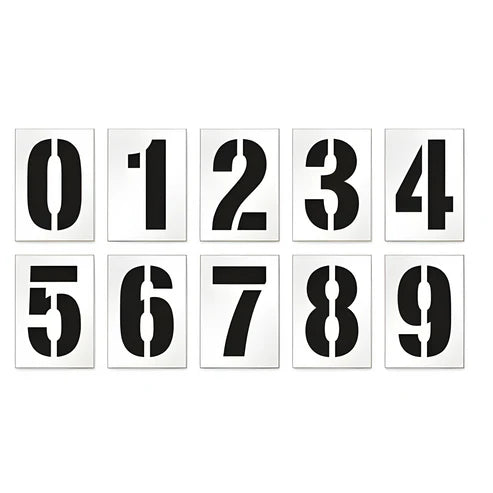 Line Marking Stencil 0-9 Set