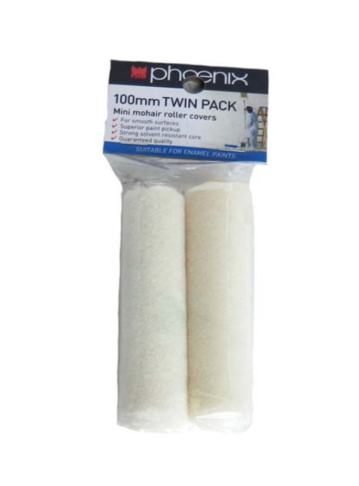 Phoenix Mohair Mini Roller Cover 100mm - 2/Pack