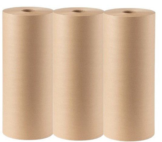 Kraft Paper Rolls 144mm X 50m - 3 Pk
