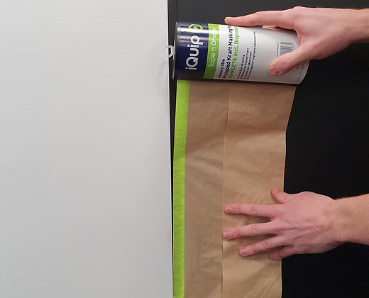 iQuip Pretaped Kraft Masking Paper Dispenser